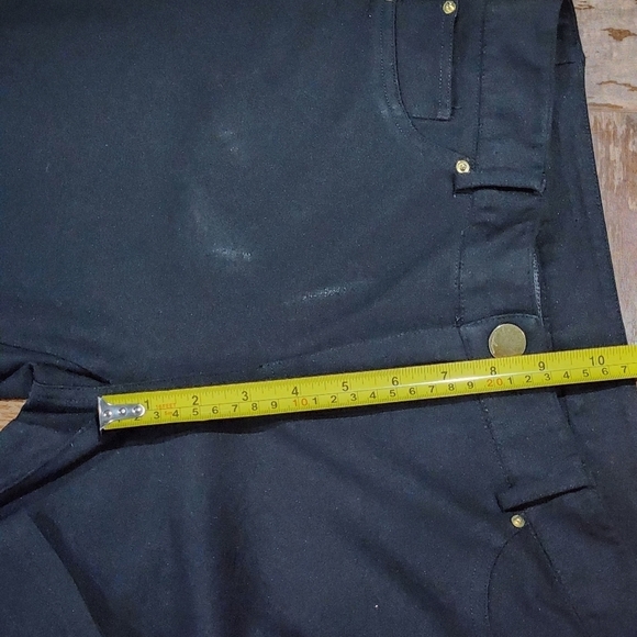 INC International Concepts Petite Black Skinny Leg Jeggings Size 10PS - Picture 4 of 9